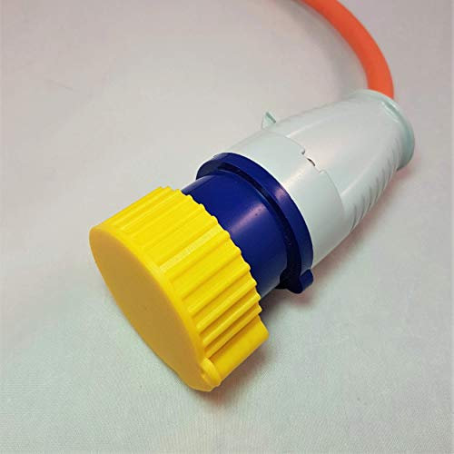 3D Cabin 16 Amp Mains Electric Plug Dust Cover For Motorhome Caravan Camping Campervan Hook Up 110v Transformer Construction Cable Protector Cap - Yellow