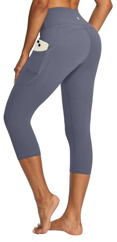 Capri Leggings for Women High Waist Yoga Pants Gym 3/4 Length Leggings