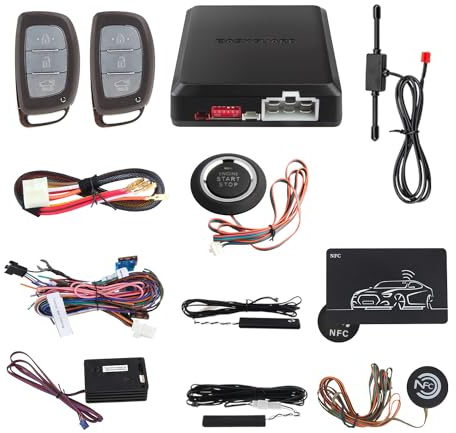 EASYGUARD EC002-HY2-NS Smart Key Passive keyless Entry System with keyless go Remote Start pke Lock and Unlock Shock Warning