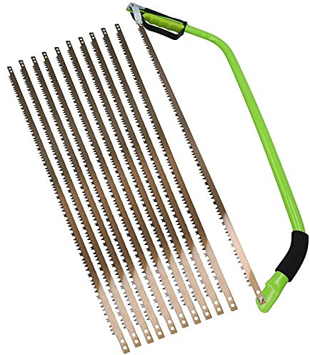 Scie à archet robuste de 76,2 cm avec 10 lames de rechange