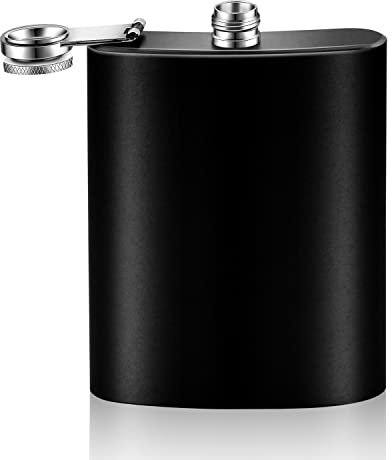 8oz Flachmann, Whisky Alkohol Aus Edelstahl Mit Trichter - Tragbar Für Männer Und Frauen Beim Skifahren, Wandern, Angeln, Party