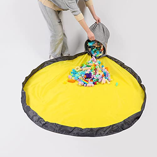 Kinder Aufräumsack Spieldecke Spielzeug Speicher Tasche Aufbewahrung Beutel Spielzeugaufbewahrung Spielzeug Aufbewahrungstasche, Großes Baumwoll Segeltuch Spielzeugsack Bewegliches Einfaches …