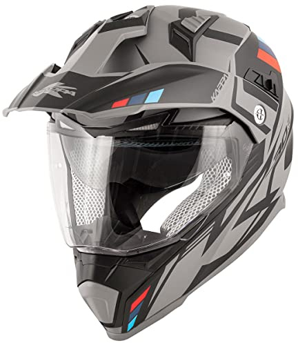 CASCO ENDURO KAPPA KV30 EVO GRAYER GRIGIO/NERO L