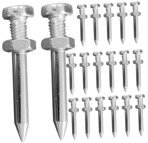 BESPORTBLE Clavos Metálicos para Aireador de Césped 26 Piezas 4,2 Cm Herramienta Aireadora para Jardín y Césped Profesional, Accesorios para Zapatos Aireadores para Mantenimiento de Patio