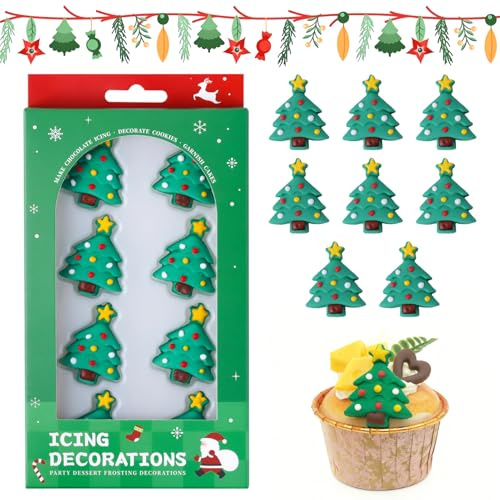 Décoration Parsemée Comestible de Noël, Sprinkles Noel, Décoration Comestible pour Gâteaux de Noël, Parfaite pour Orner Diverses Pâtisseries, Cupcakes et Biscuits