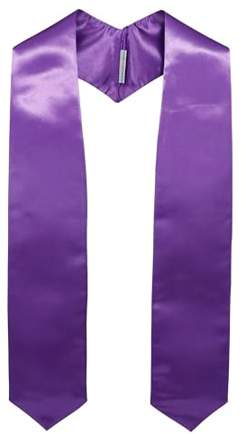 GraduationMall Pianura Stola Laurea Fascia Sacerdote Clero Accessori per Festa Cerimonia Universitario Decorazioni 152 cm 16 Colori