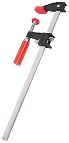 Bessey Clutch Style Bar Clamps - 24 In 600 lb - GSCC2.524- Woodworking Clamps with Ergonomic Handle, Non-Marring Pads, Durable Cast-Iron Jaws & Serrated Rail for Carpentry & Cabinetry