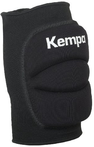Kempa KNIE INDOOR SUPPORT GEPOLSTERT, Knie-Schoner für Handball, Volleyball etc., Knie-Schützer für Herren, Damen, Kinder, Protektoren, 1 Paar, schwarz