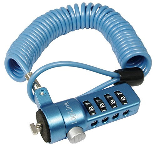 LogiLink NBS006 Verrou câble pour Ordinateur portable Bleu