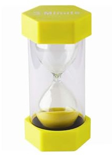 Teacher Created Resources 3 Minute Sand Timer-Large, Plastic, Yellow
