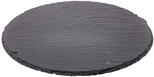 Cilio Planche à fromage ronde en ardoise Noir 28 cm C296556