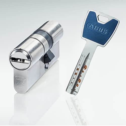 ABUS EC880 Schließzylinder 30/30 Einzelschließung inkl. 3 Wendeschlüssel (saphirblau) mit Sicherungskarte