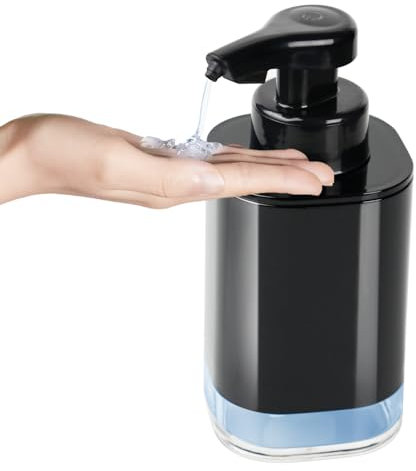 ILIKEPOW Automatic Hand Motion Liquid Soap Dispenser Touchless USB Rechargeable, Waterproof Dish Soap Dispenser Countertop for Kitchen Bathroom Hotel, Liquid Type,Black