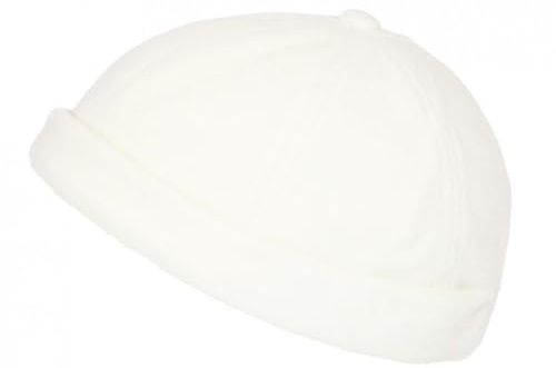 Miki Kerzau - Berretto Docker in pile, colore: bianco, bianco, taglia unica