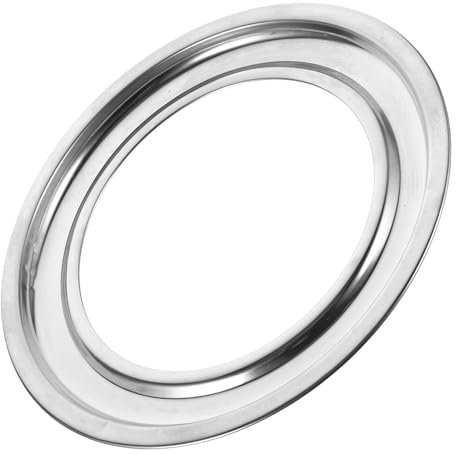 Gadpiparty Vassoio Rotondo Per Piano Cottura A Gas Vaschetta Gocce in Acciaio Inossidabile Raccoglitore Di Perdite Per Fornelli Essenziale Per La Cucina