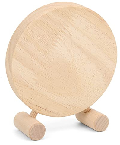SENECESLI Reloj de Madera para Niños, Juguete Colorido, Reloj de Aprendizaje, Modelo de Juguete, Educativo Temprano, Regalo para Mayores de 3 Años, Diámetro 3,9 Pulgadas