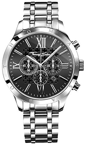 Thomas Sabo Montre pour Homme Rebel Urban Acier, Acier Argenté