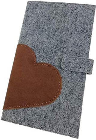 Case Protective Case Cover Felt Pouch for Austrian Maternity Passport Mother Passport Cover Leather (Brown, Austrian Version)