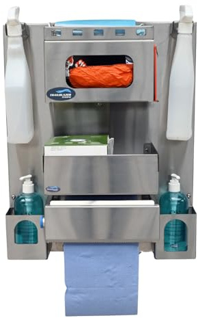 Wall Mount Hand & Surface Sanitation Station - Hygiene Station For All Sanitation & Cleaning Products - Trailblazer Hygiene - Commercial Kitchen & Back Of House Sanitation Solutions