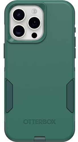 OtterBox iPhone 15 Pro MAX (Only) Commuter Series Case - GET YOUR GREENS (Green), Slim & Tough, Pocket-friendly, with Port Protection