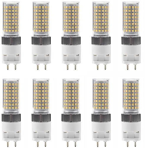 RYTM (Pack of 10) G12 LED Bulb 25 Watt 2500 Lumens G12 Light Source G12 Bi-Pin Base LED Corn Light Bulb (250 Watt Halogen Equivalent) Built-in Heat Dissipation Fan, Not-Dimmable