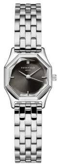 Rosefield Damen Armbanduhr Gemme Grey Steel Silver