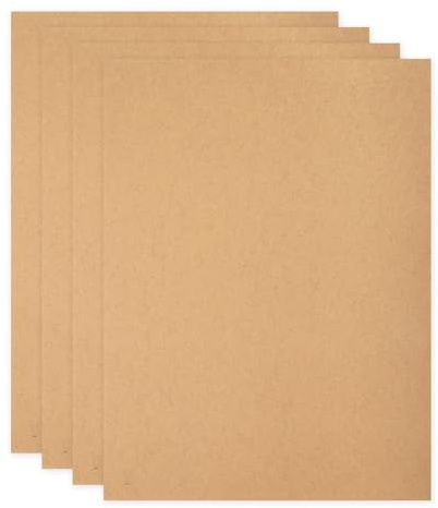 sourcing map Tablero de madera MDF para manualidades, tablero de fibra de densidad media de 1/12 pulgadas de grosor, madera sin terminar para proyectos de bricolaje, clases de arte, carpintería