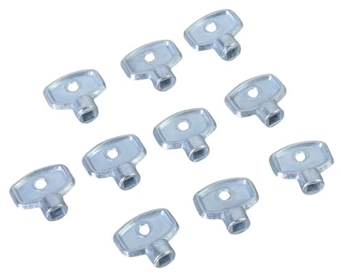 Lerpwige 10Pcs Radiators Valves Key Heater Wrench Hand Tool Exhaust Valves Key Air Vent Central Heating Tool Radiators Accessory