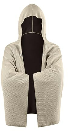 AMSLSIU Toalla Poncho de Microfibra de Secado rápido para Nadar y Surfear, Toallas Microfibra Secado rápido, para Bata baño con Capa protección Solar, Gris