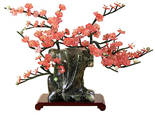 MEVZHH Artificial Flowers,Artificial Plants Artificial Bonsai Jade Bonsai Plumpot Decoration Bonsai for Home Office Shop Wine Cabinet Decoration Simulation Tree