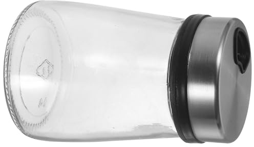 TINEASUR Distributore di Sale e Pepe in Acciaio Inox 180ml, Shaker per Condimenti Coperchio Regolabile, Saliera per Cucina Domestica, Barattolo per Spezie e Pepe Resistente