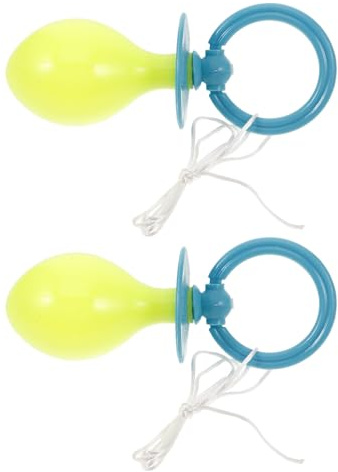 Ipetboom 2pcs Jumbo Pacifier for Costume Party Reusable Lightweight Plastic Halloween Pacifier Prop for Adults, for Party Photo Booths and Themed Events