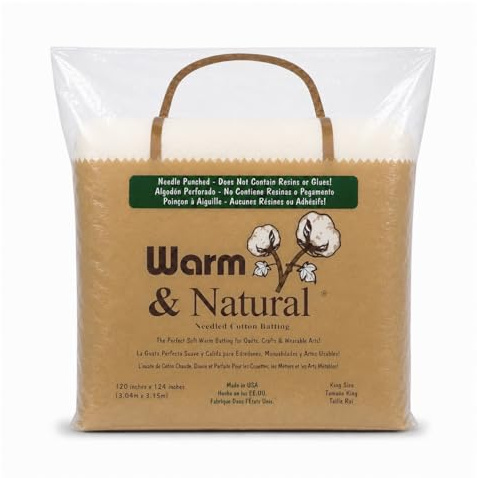 Warm Company Batting Bomullsvadd 300 x 300 cm, king size 30 x 300 cm, av The Yard