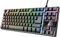 Trust Gaming Tastiera GXT 833 Thado, in Metallo con illuminazione LED Multicolore, Layout Italiano QWERTY, Design Compatto TKL (più piccolo del 20%), Anti-Ghosting, USB Plug & Play, PC/Computer