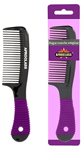 AFROCLASS - Peigne démêlant avec manche Anti-dérapant