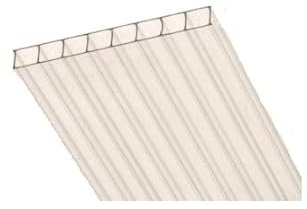 POLICARBONATO DE 8MM. LOTE O PACK DE 2, 4 ó 6 PLANCHAS O PLACAS DE 1,05X0,50 METROS DE POLICARBONATO CELULAR TRANSPARENTE (4)