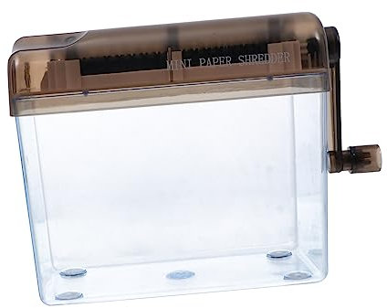 STOBOK Trituratore Di Carta Taglierina Per Strisce Di Carta A4 Di Carta a Mano Frantoio Documento Trituratore Manuale Trituratore Carta Shader Conto Addominali Taglio Dritto Ufficio