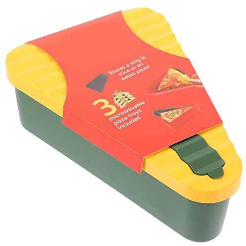 MAGICLULU Caja De Pizza Cajón Microondas Contenedores Contenedor De Pizza De Silicona Expandible Reutilizable Pizza Contenedor De Almacenamiento Microondas Cajón Calentamiento De Alimentos