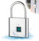 DAJASD Candado con huella dactilar, Candado digital de huellas dactilares, Smart Locker Lock, IPX52 Impermeable, candado huella dactilar para Gimnasio, Equipaje, Plata
