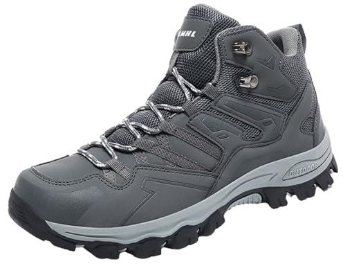 BGFIPAJG Scarpe Uomo Pianta Larga Aperte Scarpe Trail Running Uomo Antipiega Scarpe Scarpe Trekking Uomo Estive Scarpe Calcio Uomo Lacci Neri Scarpe Trekking