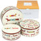 SPOTTED DOG GIFT COMPANY Set di 3 Scatole di Latta, Contenitori Impilabili per Biscotti in Metallo, Barattoli di Latta Rotondi Ermetici per Conservare Torte e Biscotti - Bassotti