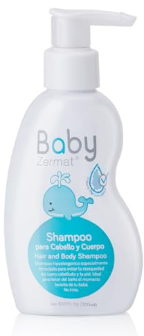 Zermat Hair and Body Shampoo, Shampoo for babies, Cleansing formula that prevents dryness on skin and scalp, and is totally irritation-free. 5.07 Fl. Oz.