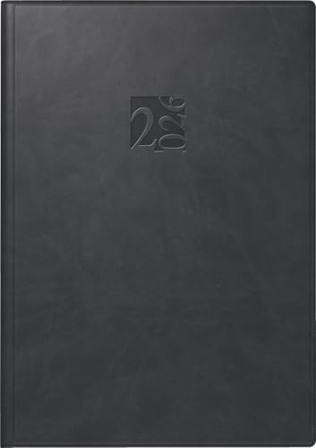 rido/idé bokkalender mod. studioplan int. 2026 | 168 × 240 mm, konstläder, svart