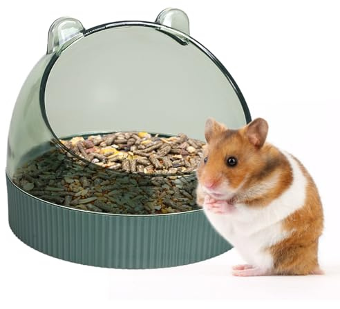 Mangiatoia per Criceti, Ciotola Cibo per Piccoli Animali in PS, Hamster Feeder, per Criceti, Porcellini D'India, Cincillà, Ricci, Ratti, Pappagallini