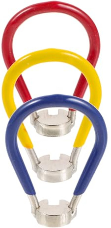 GALPADA 3 pièces Clé Rayon Professionnelle Outils Écrous Rayon Acier Nickelé pour Roues Robustes Confort et Précision