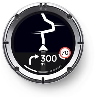 Beeline Moto II Classic Edition - Rastreador GPS para Motocicleta de próxima generación, diseño Compacto, construcción Impermeable, Pantalla Simple y batería de 14 Horas, Compatible con Guantes