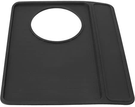 YWBL-WH Kaffemaskin Non Slip Pad Silikon Topp Pad 28 X 23,7 Cm för 870 880 Kaffebryggare Tillbehör Livsmedelsklassat Material Halkfri Yta Maskinskydd för Barista Hemma (Svart)