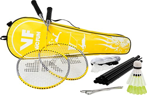 VICFUN Set de bádminton Start para Hobby, Amarillo, One Size, 795/0/0