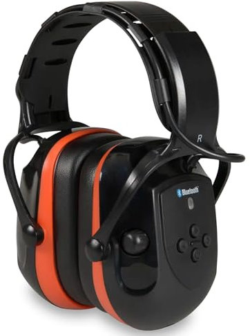 OX-ON EARMUFFS BT1 & BT2 COMFORT I Hearing Protection Bluetooth with Moderate Insulation Effect, SNR Value 29 dB I Comfortable Earmuffs with Microphone, AUX Input & Integrated Battery I CE, CAT. III &
