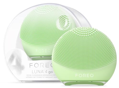 FOREO LUNA 4 go Cepillo de limpieza facial y masajeador facial reafirmante, cuidado facial premium, mejora la absorción de productos para el cuidado de la piel facial, herramientas simples para el
